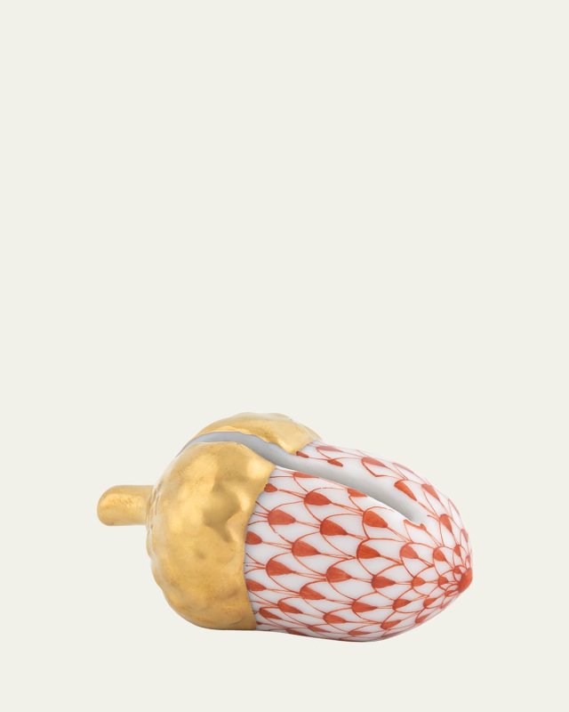 Acorn Placecard Holder, Rust